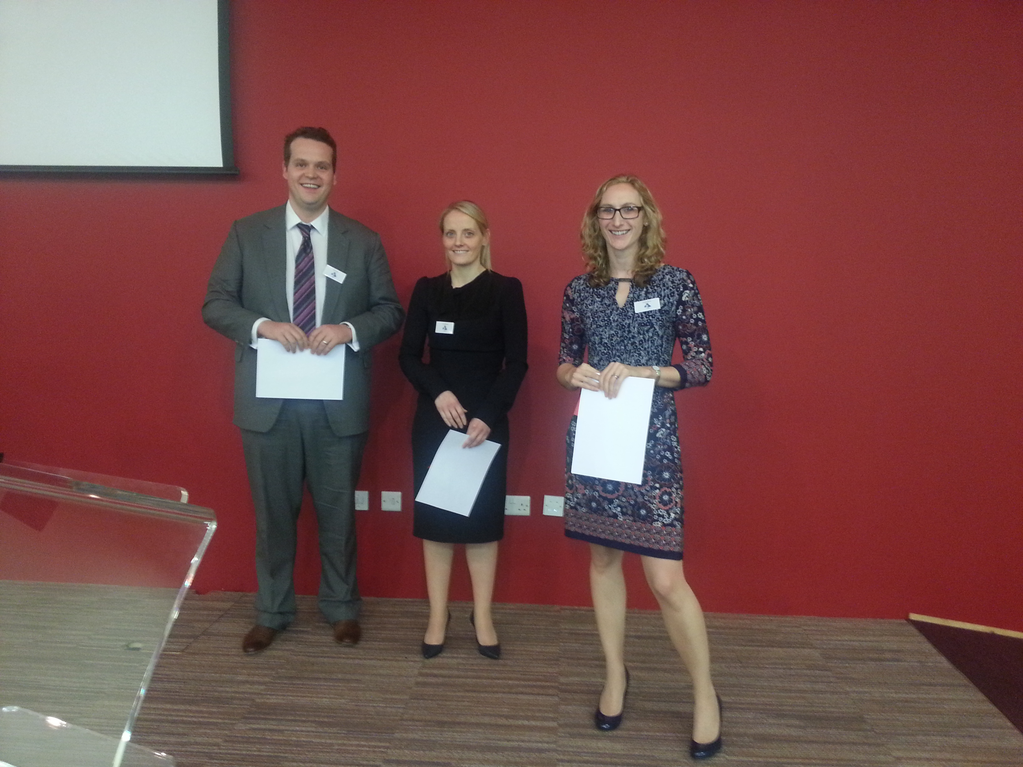 Trainee Prize Winners 2014